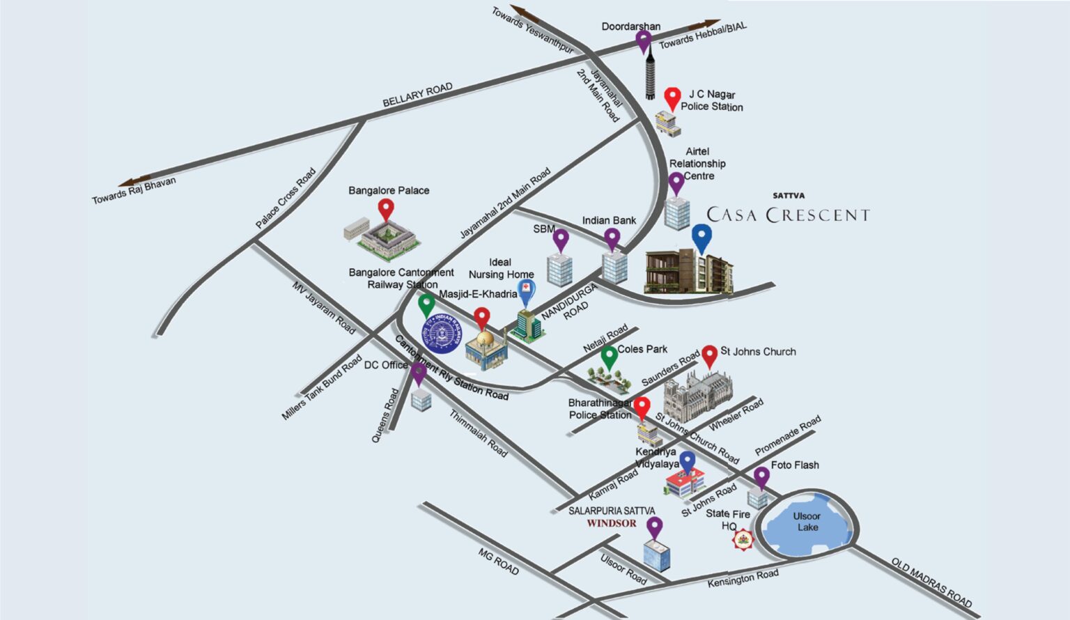 Luxurious 4BHK Homes at Sattva Casa Crescent, Benson Town